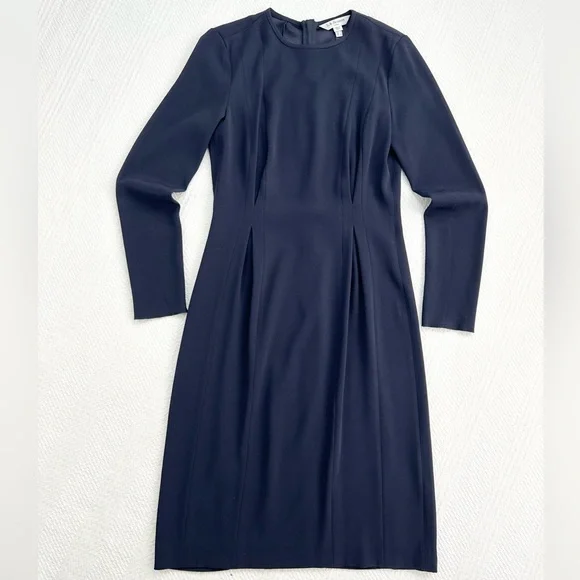 LK Bennett London Jessica Dress Sloane Blue (Navy) Size 2 - Picture 2 of 16